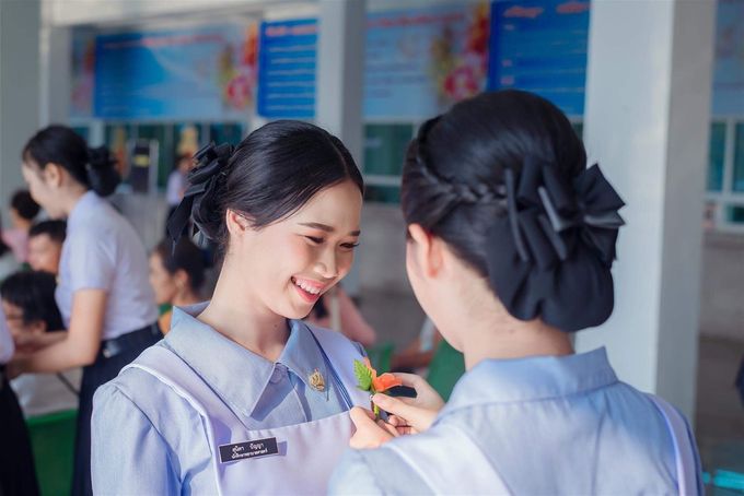 บรรยากาศงานรับหมวกปี 2